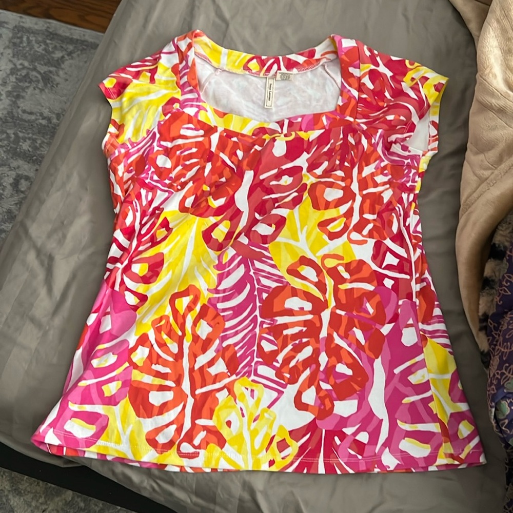 Bright Summer Susan Lawrence XL top New